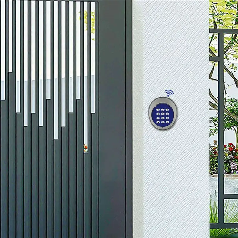 FULL-2X Wireless Keypad For Gate, Opener Code Entry Security Keypad, Waterproof Gate Opener Keypad, Digital Code Panel