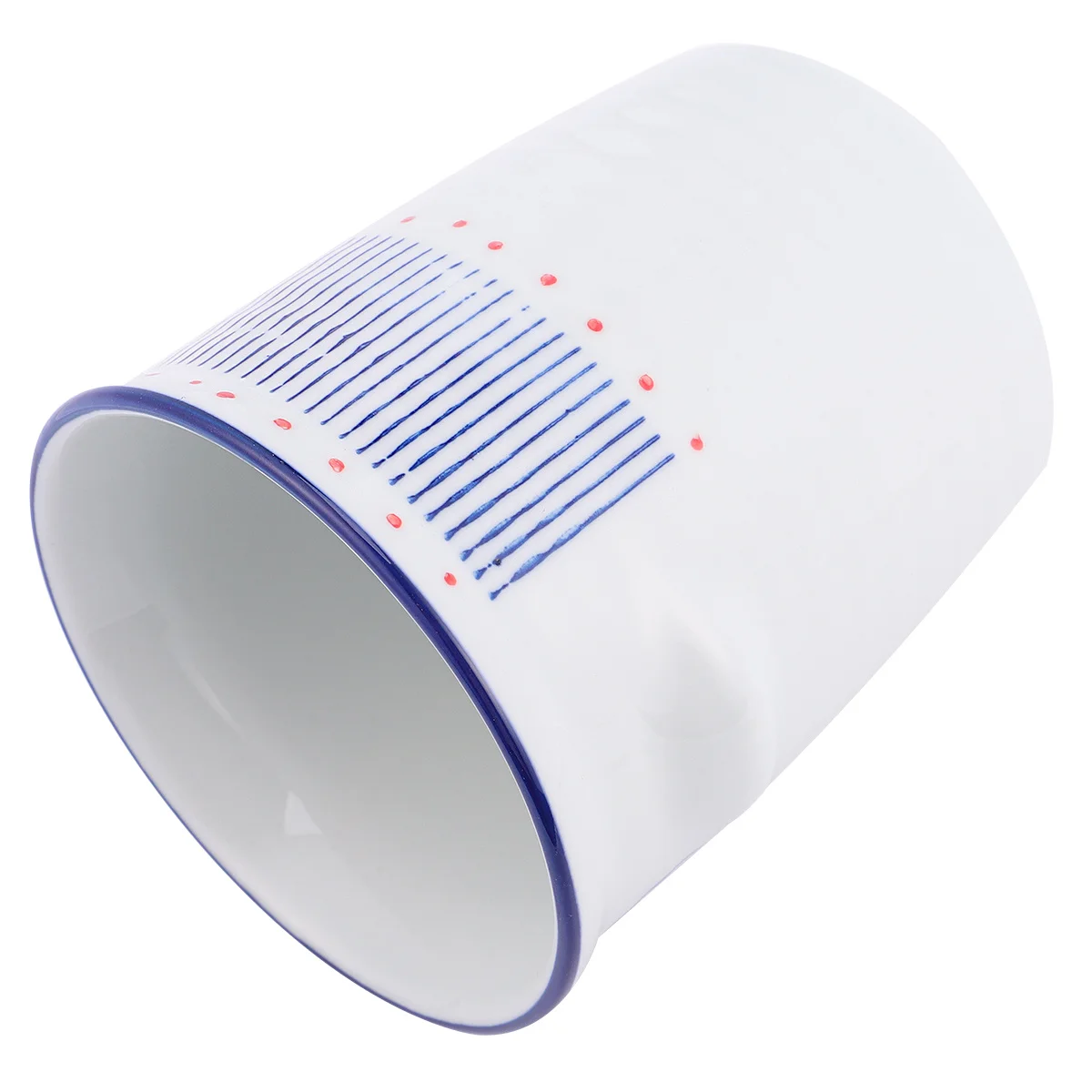 

Chopsticks Holder Hand Painted Ceramic Kitchen Organizer Stylish Decorative Storage Container with Drain Hole and Table