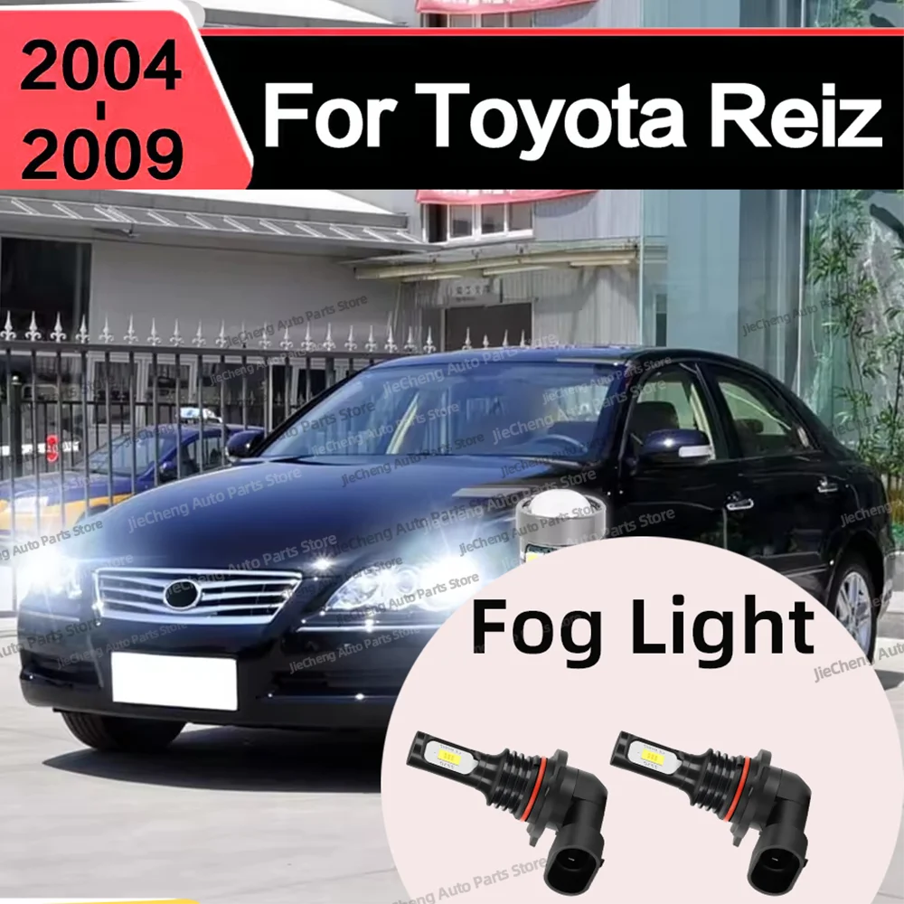 

2Pcs LED Car Fog Lamp Front Fog Light Bulbs 25000LM Ultra Bright Plug and Play For Toyota Reiz 2004 2005 2006 2007 2008 2009