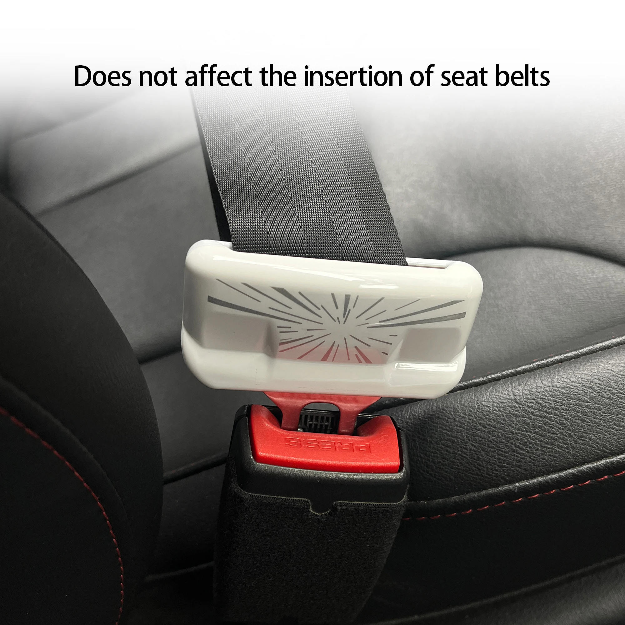 إكسسوار مشبك حزام الأمان الأنيق لطراز تسلا 3 2017-2025، مشبك، بدون ضرر، سهل التركيب، ديكور داخلي