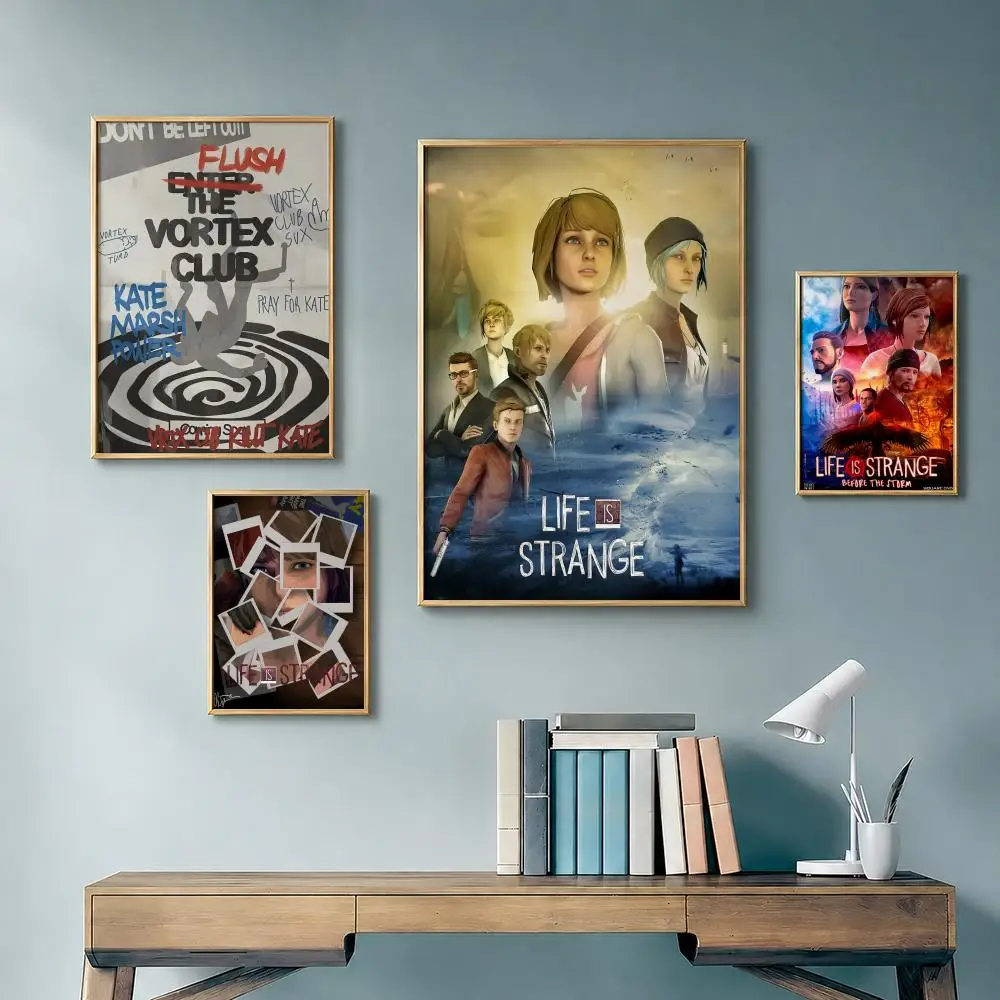 Popular Game L-Life Is Strange 2S Poster Vintage Retro Anime Poster Stickers Peel and Stick Wall Art Home Decor