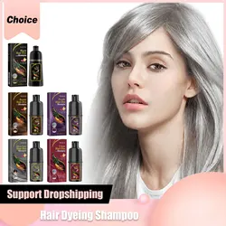 Hair Dyeing Shampoo 3-in-1 Rapid Hair Dyeing Repair Dry Cleaning Nourishing Hair Roots Restoration Hair Coloring Black Shampoo