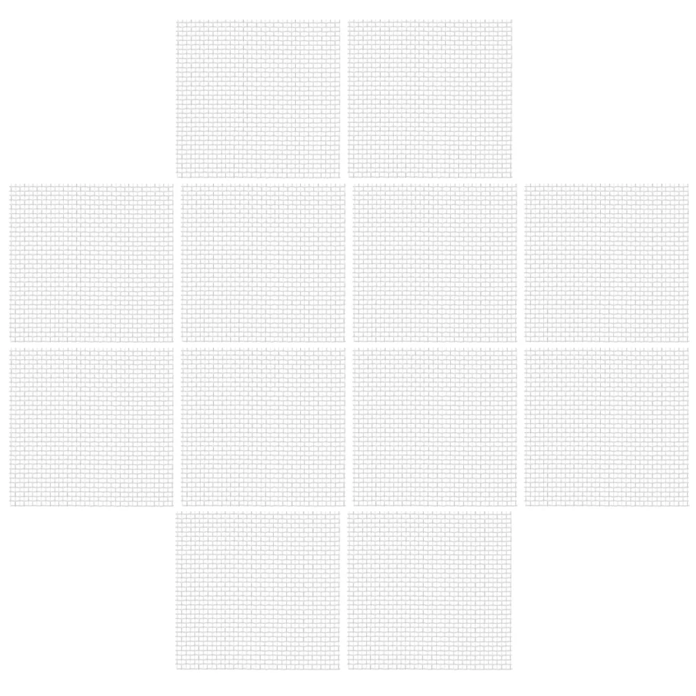 

12 Pcs Aquatic Mesh Pad Multi-function Aquarium Wear-resistant Moss Net Stainless Steel Wire