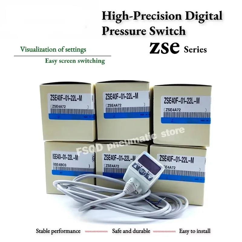 

ZSE20-N-M-01-L ZSE40-01-30L ZSE40F-01-22L-62L-M ZSE30A-01-N D C B F-M GL L G ZS-38 46-3L A1 A2 Digital Pressure Switch ZSE ISE