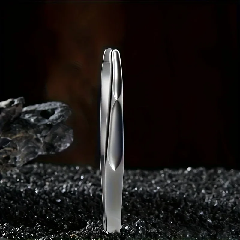 Pinça de cabeça redonda premium para remoção de pelos faciais e sobrancelhas, clipes sem costura, precisão de cabelo curto, fácil pentear para sobrancelhas, 1 peça