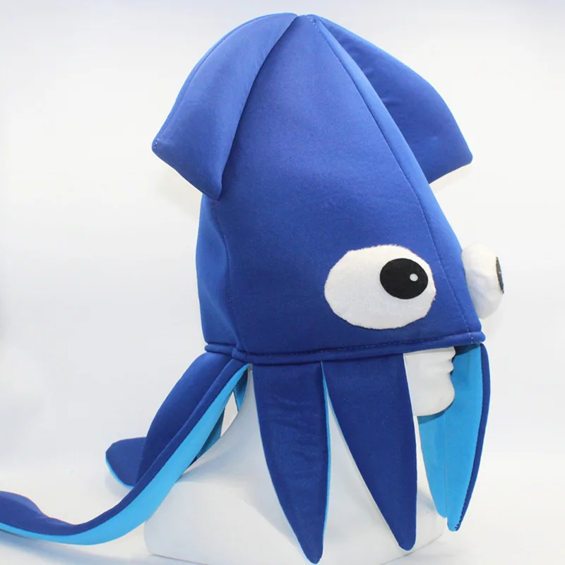 Squid traje animal para crianças, chapéu engraçado, adereços de festa, boné adulto e criança, acessório divertido, presente de Natal e Halloween, novo, 2023