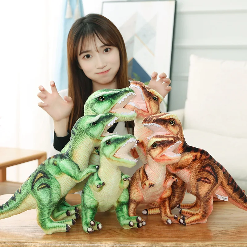 38-54cm Simulation Tyrannosaurus Plush Doll Rex Plush Jurassic World Dinosaur Stuffed Toy Lifelike Gifts Room Decro