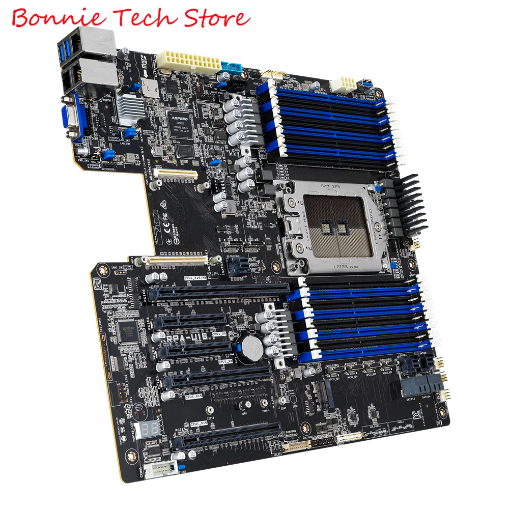 KRPA-U16 ,EPYC 7003 & 7002 LGA 4094 DDR4 3200 MHz, PCI 4.0/3.0, M.2, NVMe, SAS, SATA,OCP 2.0 Mezzanine Card