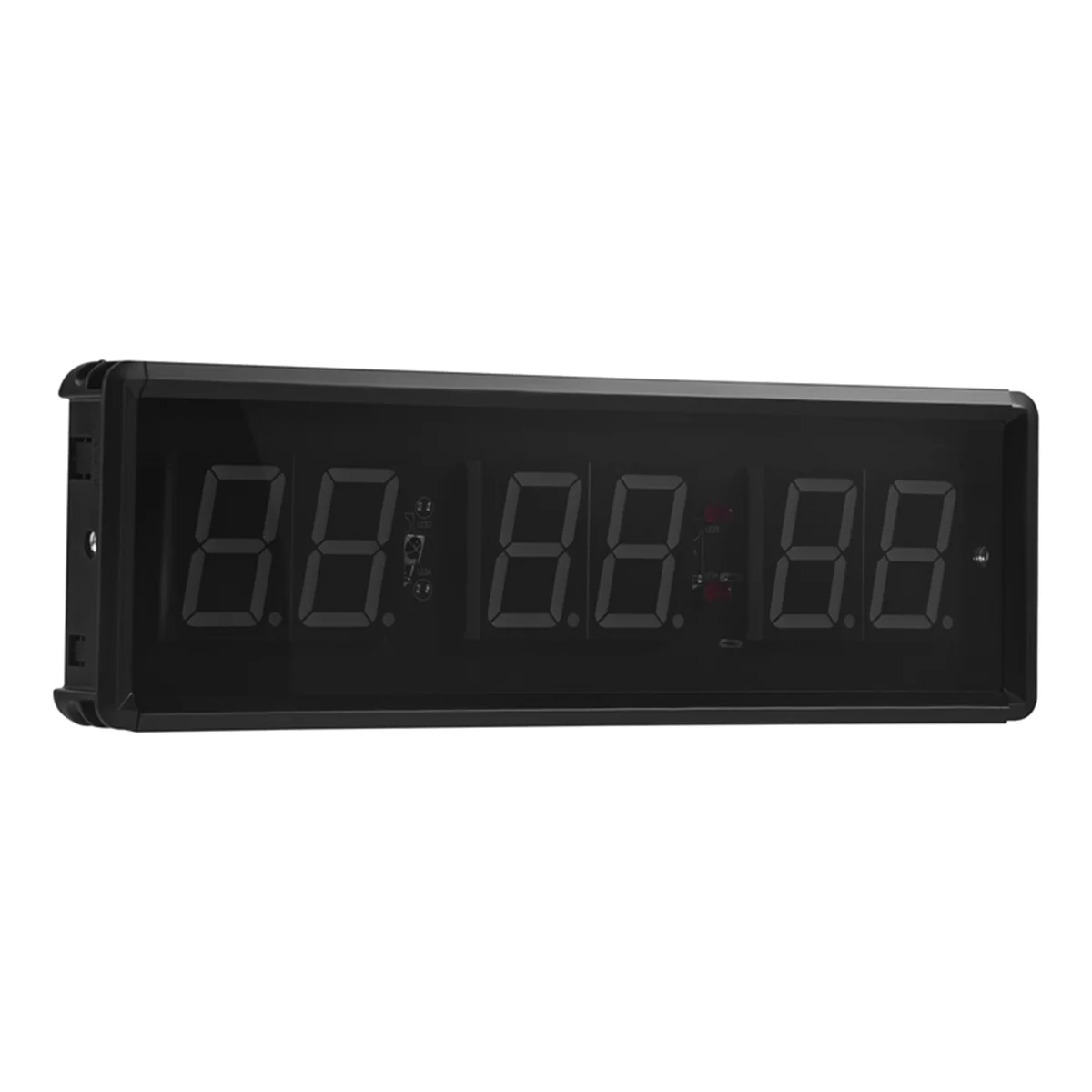 QA08I Gym Timer,LED Interval Timer Digital Countdown Wall Mounted Clock Fitness Timer,Digits Down/Up Clock Stopwatch for Home