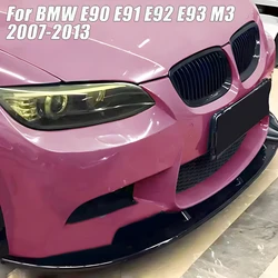 Gloss Black Car Front Bumper Lip Splitter Spoiler Diffuser Guard Body Kits Trim for BMW 3 Series E90 E91 E92 E93 M3 2007-2013