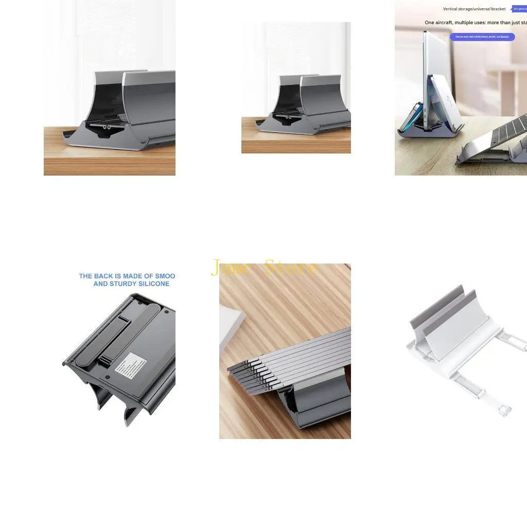 LX0B Auto Locking Gravitating Desktop Stand for Devices Simultaneous Use NonSlip Base