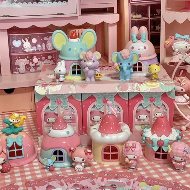 

MINISO My Melody Sweet Piano home series глухая коробка girl gifts, настольные украшения, подходят для подарка друзьям