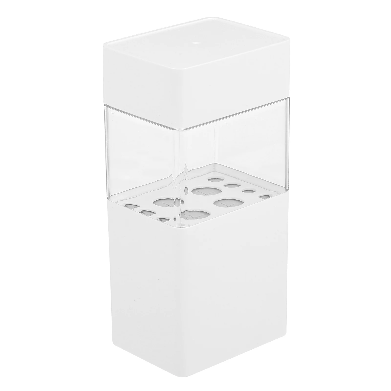Dustproof Makeup Brush Organizer Plastic Eyebrow Pencil Holder Transparent Design Sturdy Reliable Durable Home Travel Storage