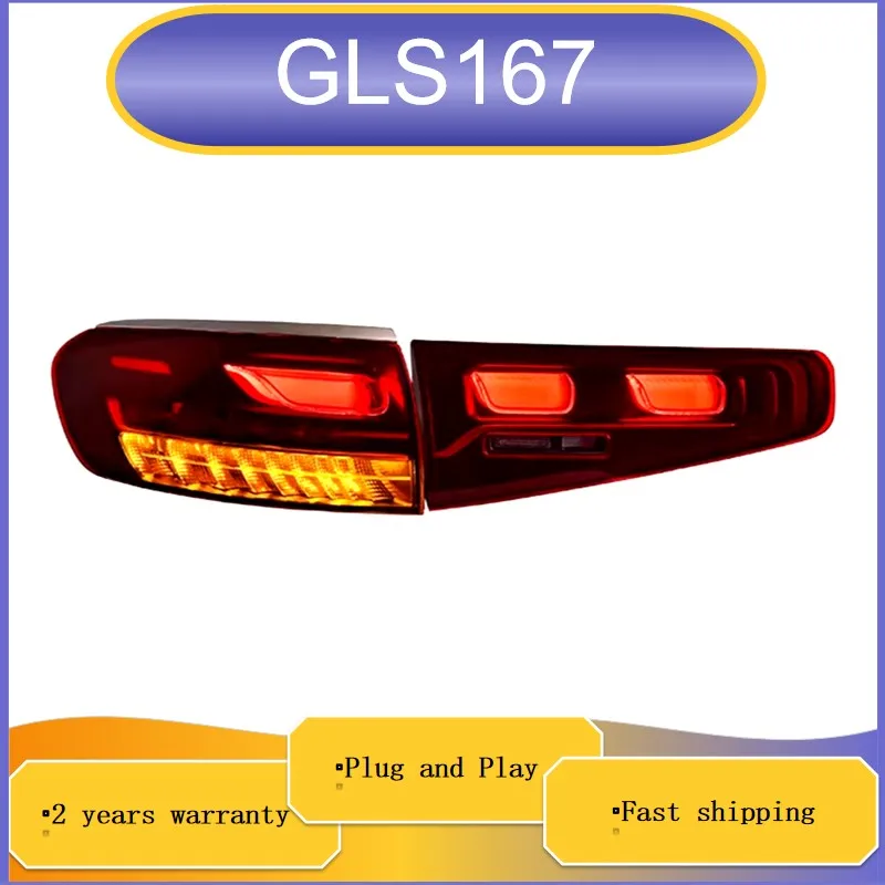 Car Accessories for Mercedes GLS Tail Lamp 2020-2023 GLS167 Taillight Rear DRL Fog Brake Turn Signal Reversing