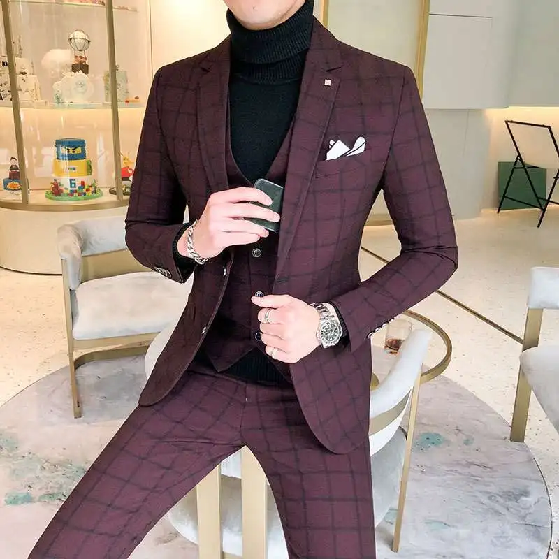 

Men's Tee-Piece Suit Casual Wedding Evening Gown Che Design Formal Busin Suit Set Youthful ular Sle Double Slit