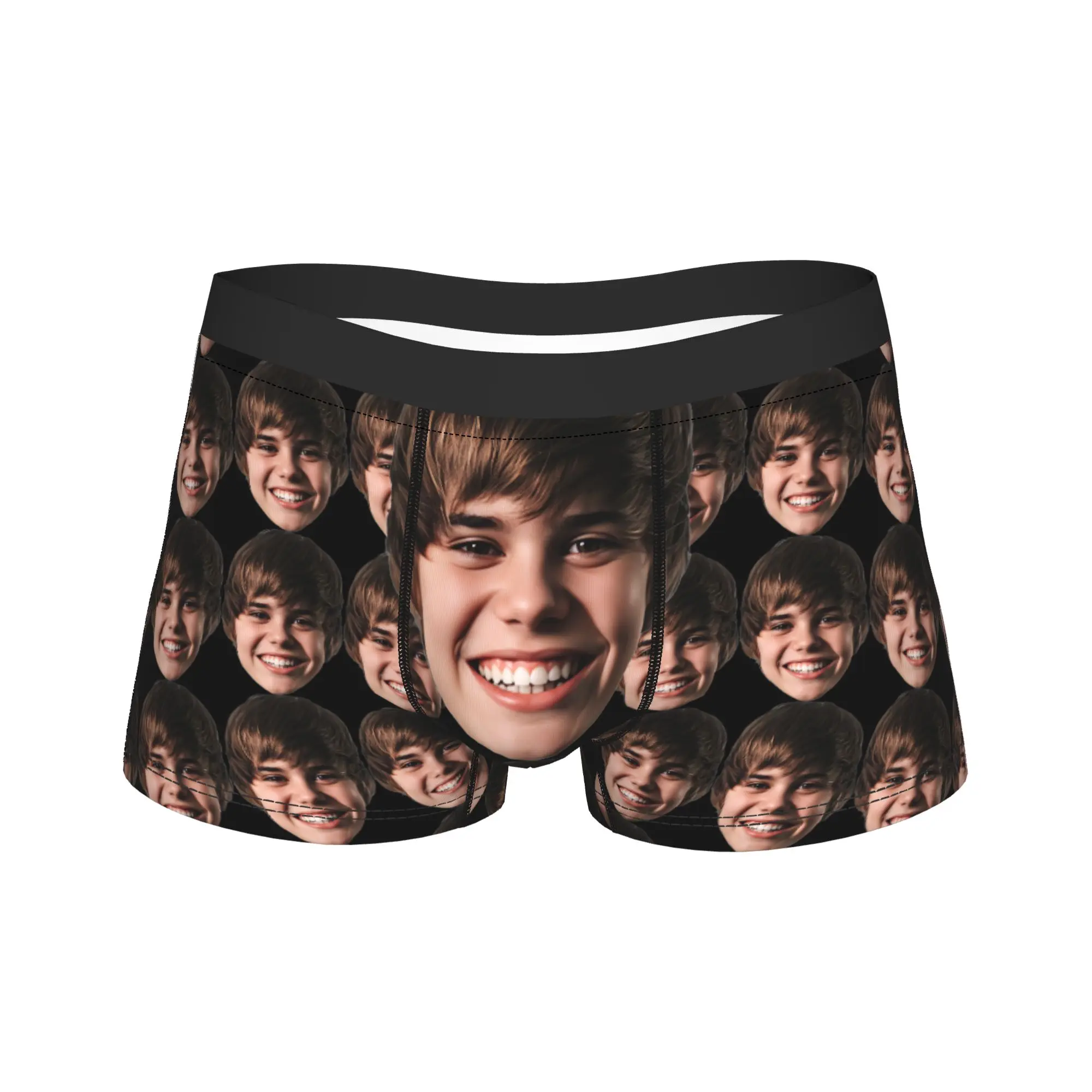 

Justins Biebers Underwear Pattern Boxer Shorts Trenky Men Panties Breathable Shorts Briefs Birthday Gift