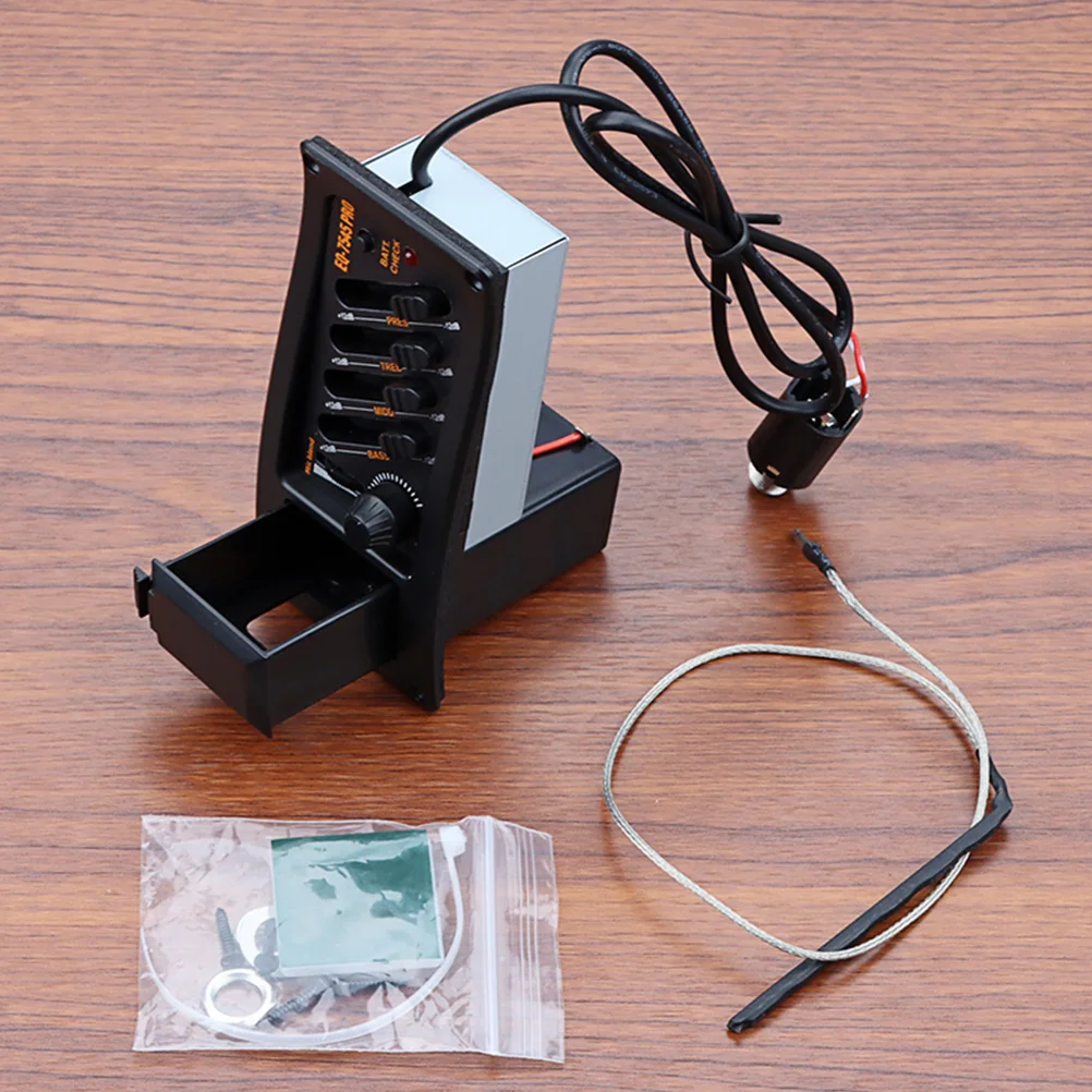 

Guitar Pickups Eq Bass Preamp Metal for Acoustic Accessories Musical Instrument
