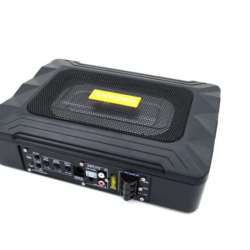 Car Ultra-thin Small Steel Cannon 12V Subwoofer Car Subwoofer Seat Bottom Audio Modified Active Cannon