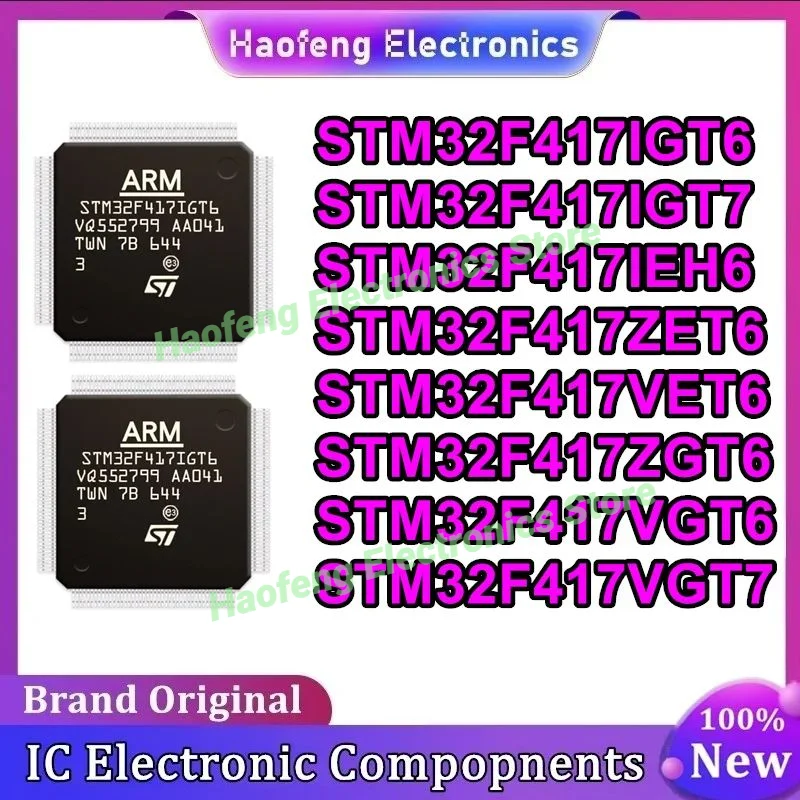 STM32F417IGT6 STM32F417IGT7 STM32F417IEH6 STM32F417ZET6 STM32F417VET6 STM32F417ZGT6 STM32F417VGT6 STM32F417VGT7 New Original