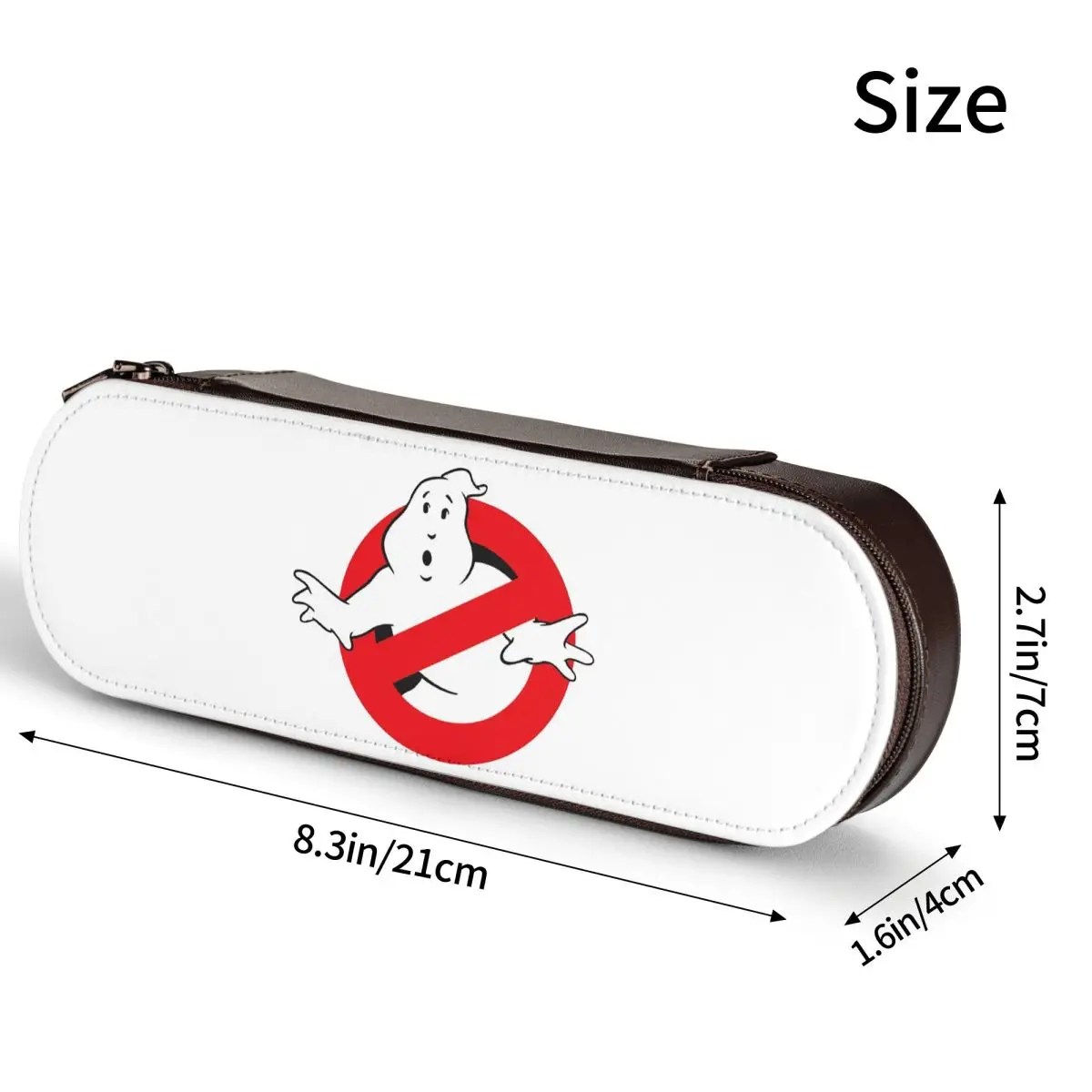 Ghostbusters Monster Movie Ghost Busters Leather Pencil Cases Pencil Pouch Storage Stationery Supplies Pen Box