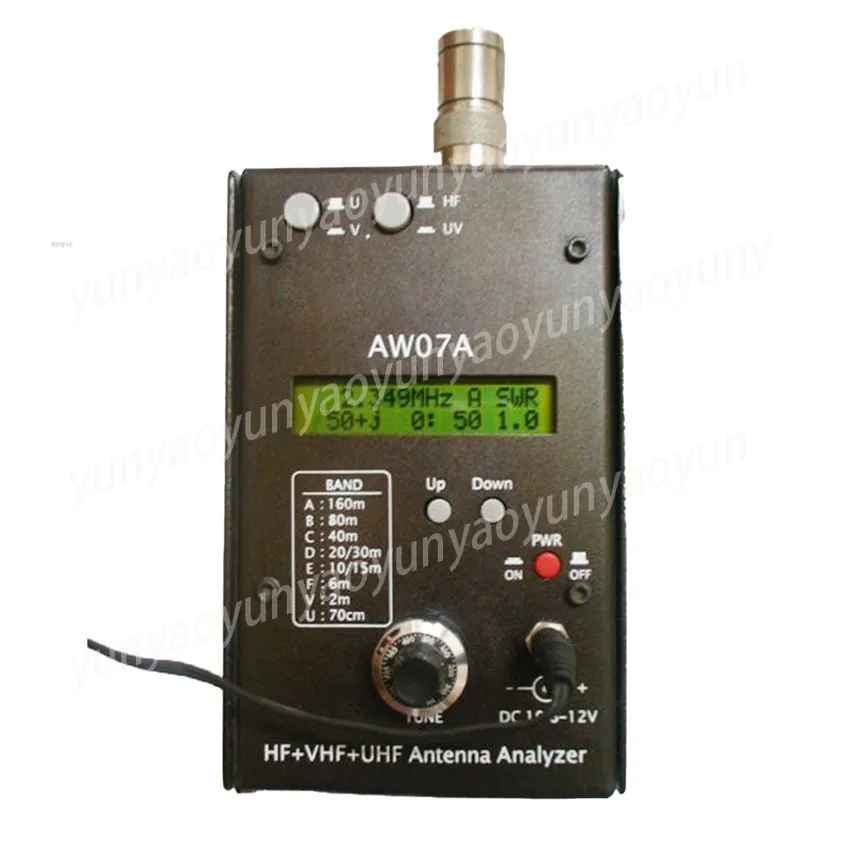 AW07A Antenna Analyzer Shortwave UV SWR Standing Wave Measurement RF Antenna Test Meter
