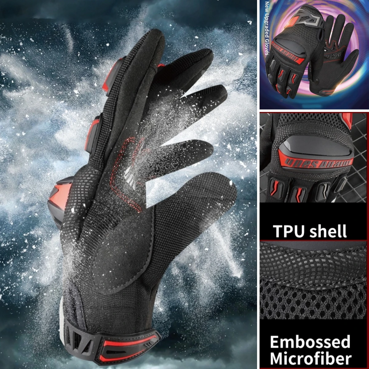 

Мотоциклетные перчатки для бездорожья — дышащие, противоскользящие, с твердым корпусом из ТПУ, устойчивые к истиранию для мужчин и женщин