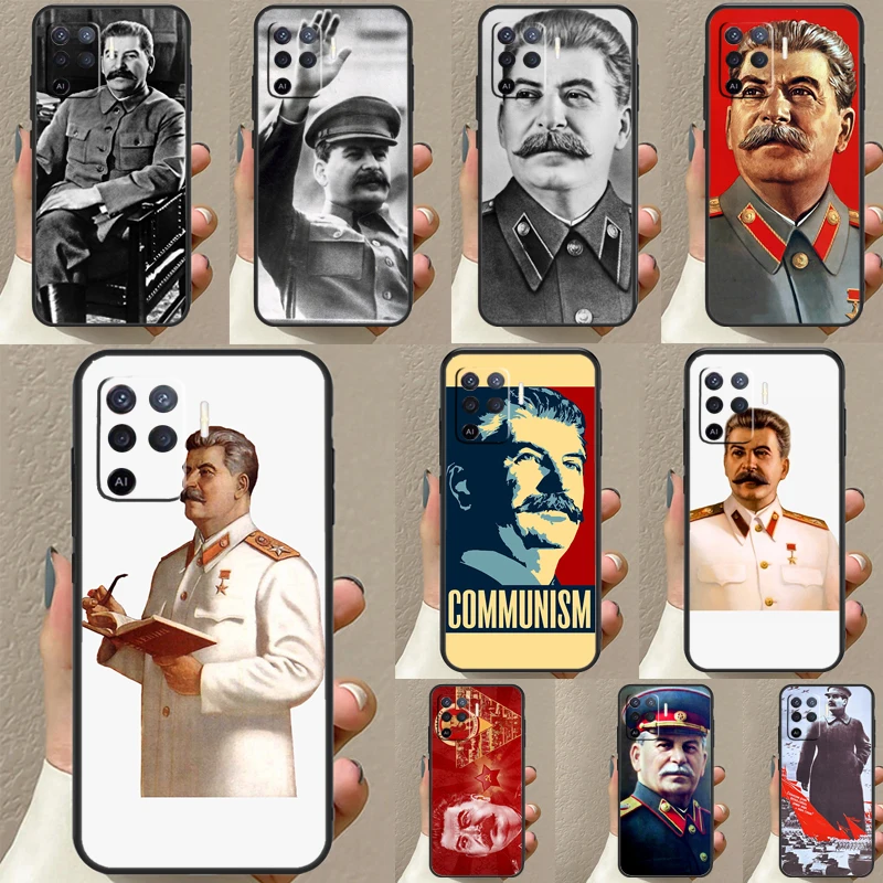 Russian Stalin Ussr Communism For OPPO Find X3 X5 Pro A5 A9 A31 A53 A15 A16 A52 A72 A83 A91 A93 A94 A54 A74 A53S Case