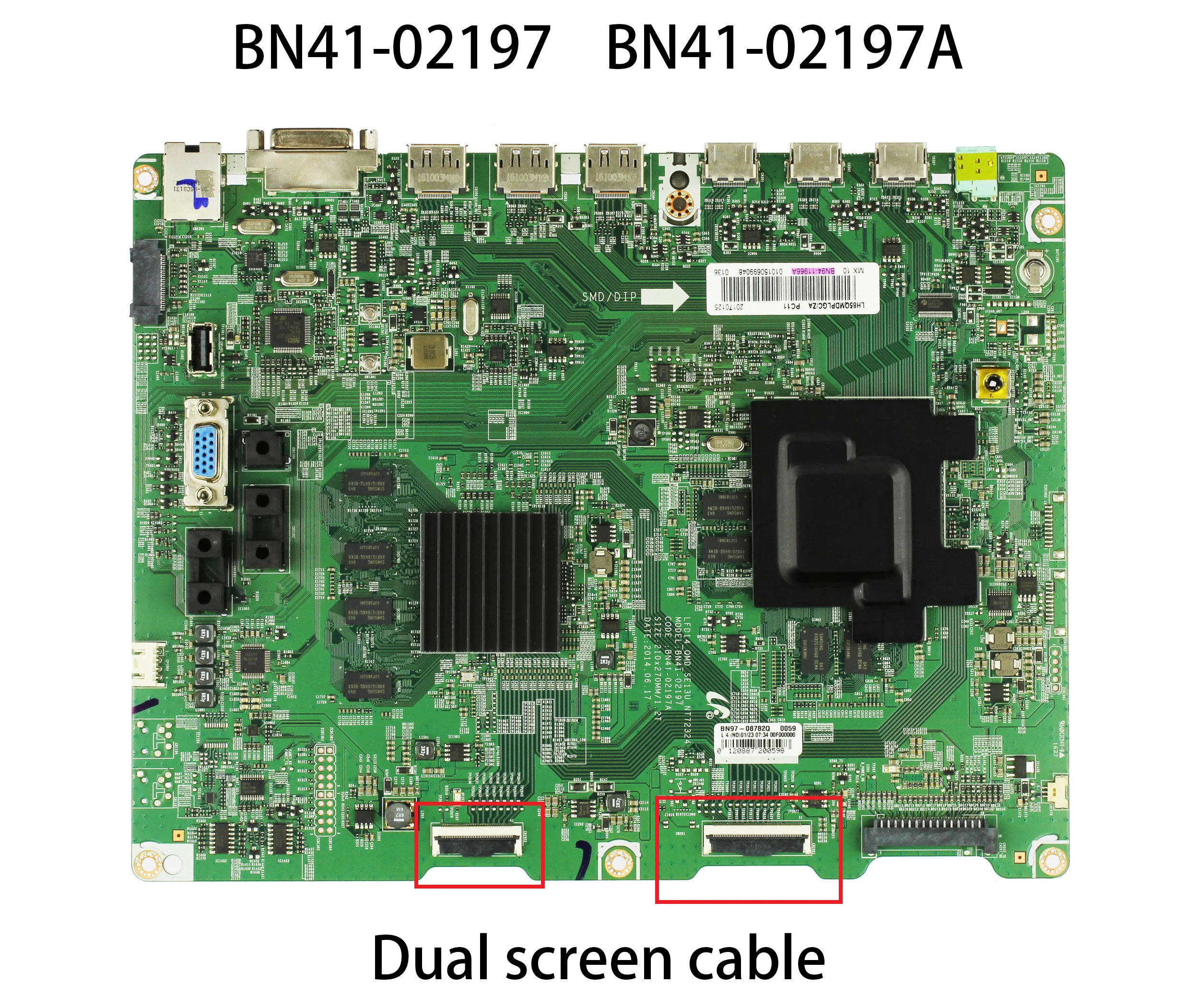 BN41-02197A BN41-02197 BN94-11966A BN94-09752A LFD14_QMD_SE13U_NT72324 Main Board for  TV LH85QMDPLGC/ZA LH85QMDPLGC