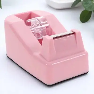 GAXIRE Cute Tape Dispenser Plastic Holder for Handed Cutting Tool Home Office Lightweight Sturdy Blade Quick Use