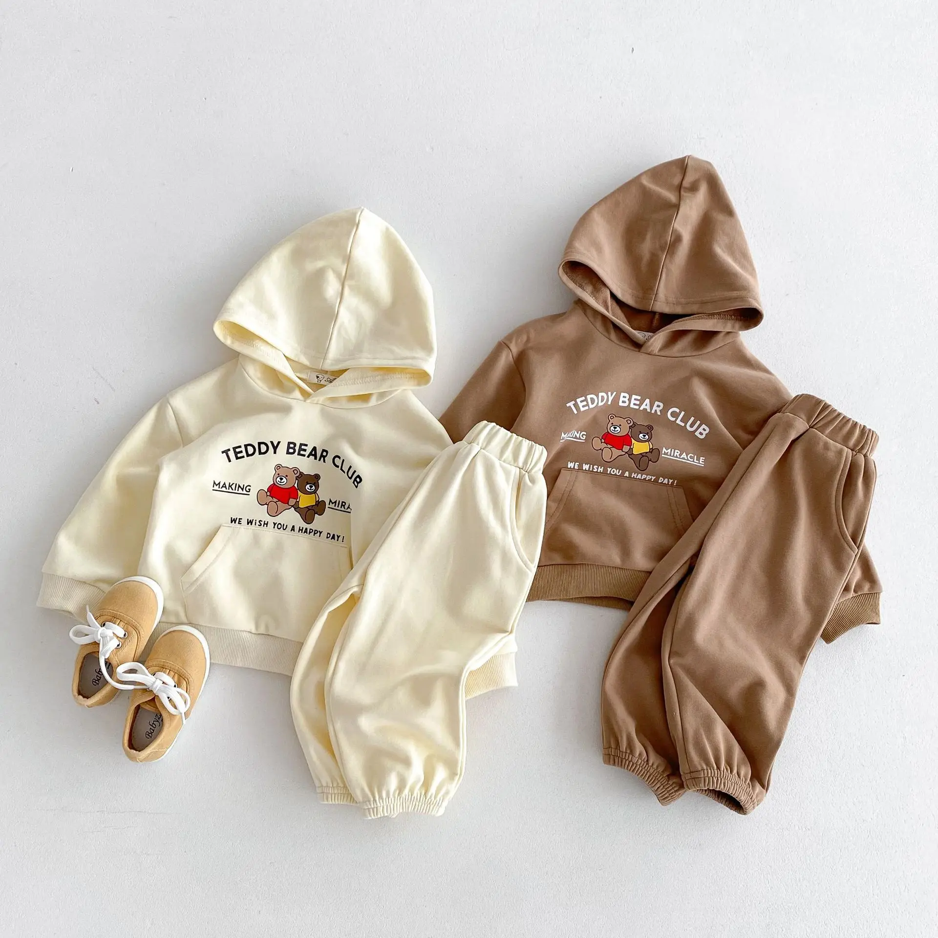 2024 Autumn New Baby Long Sleeve Causal Clothes Set Children Cartoon Sweatshirt + Pants 2pcs Suit Toddler Girl Hoodie Outfits