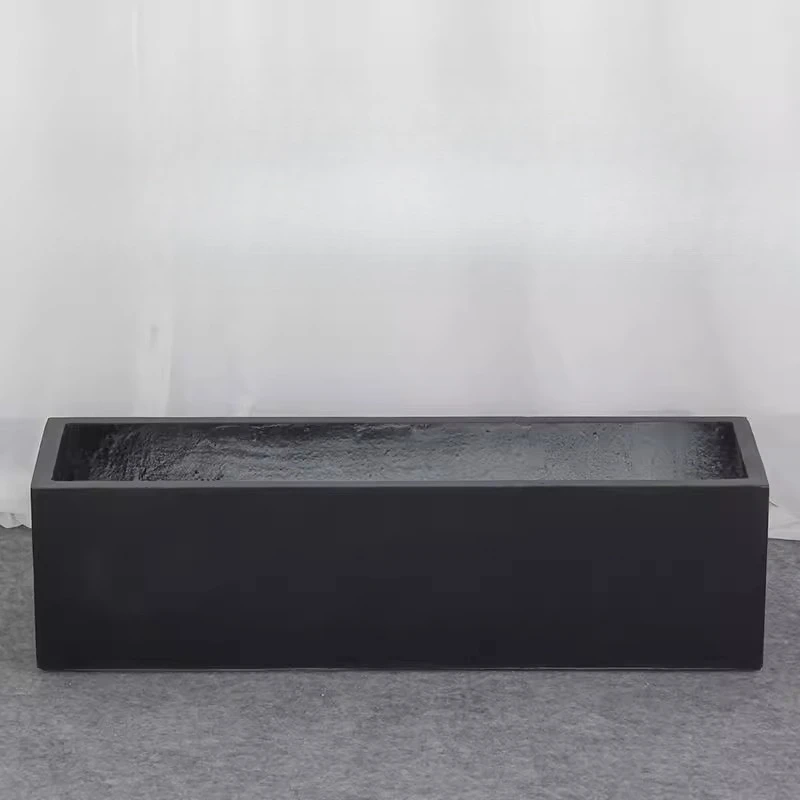 Growing vegetables Nordic balcony long cement flower cabinet  living room rectangular flower pot