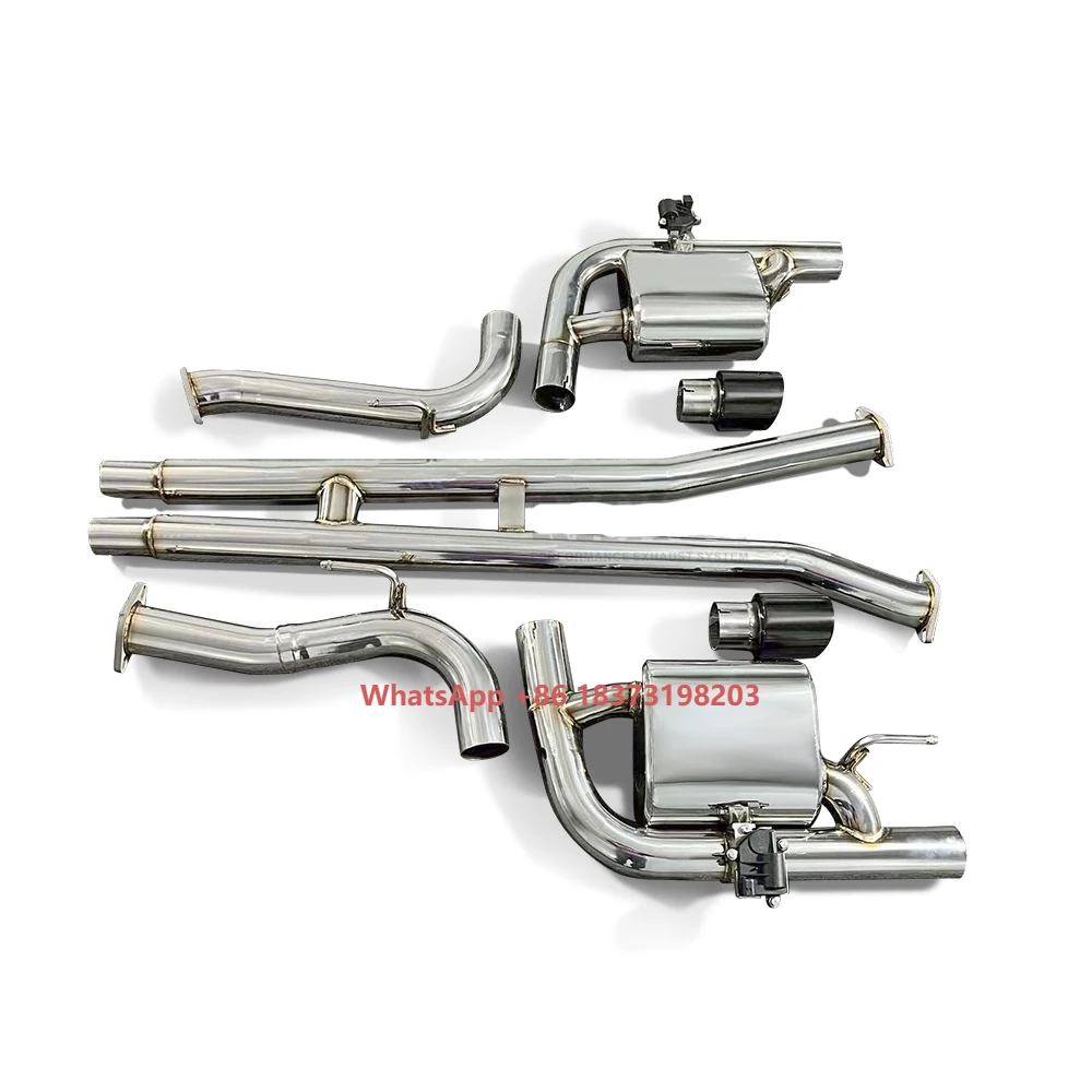 

Best Growling Sound Stainless Steel Exhaust Pipe Valves Muffler for Mustang Gt 5.0l V8 Catback Escape Valvetronic Exhaust