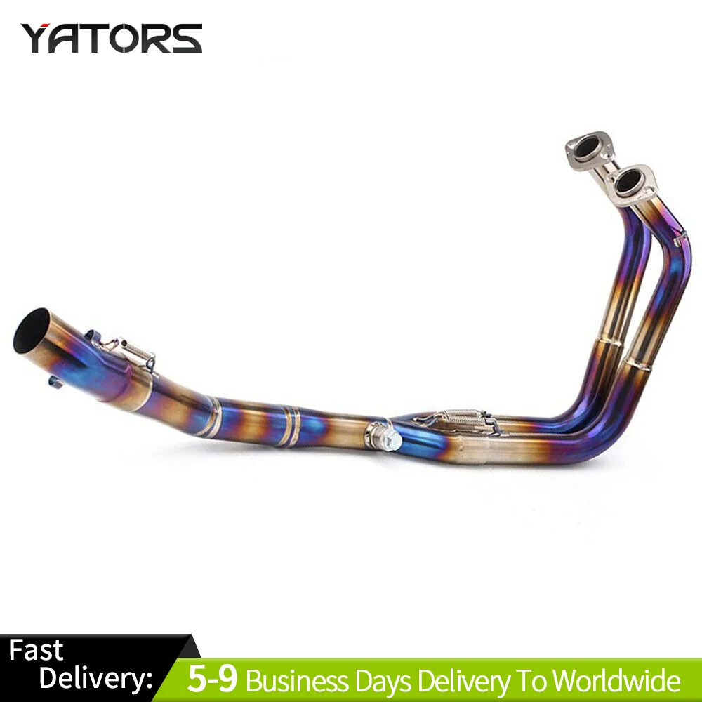 

FOR Kawasaki NINJA400 2017-2022 Exhaust System Front Header Link Pipe Titanium Exhausts Pipes