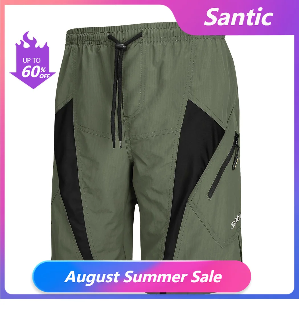 Santic Shorts MTB 3D Coolmax Acolchoado Masculino