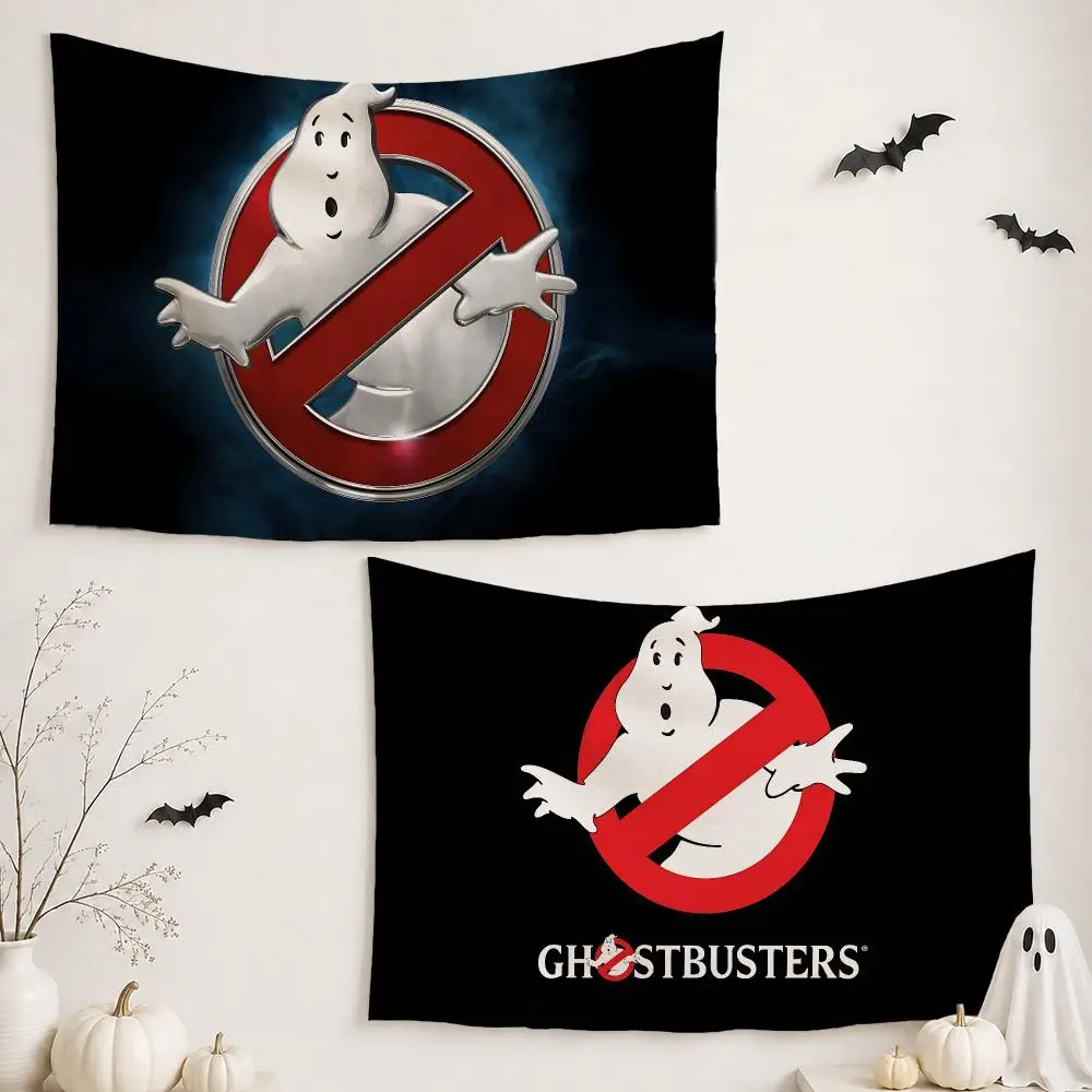 Movie G-Ghostbusters Tapestry Wall Hanging Tapestry Aesthetic Room Decor Banners for Bedroom Living Room Outdoor Party