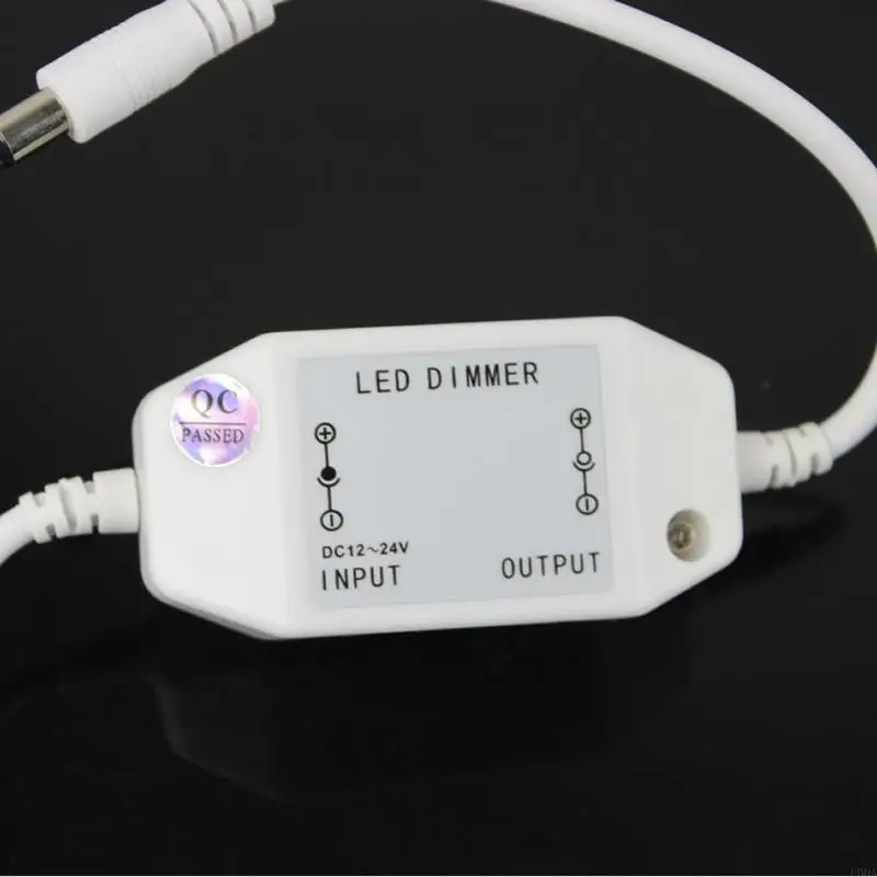 New 12V Manual Dimmer Brightness To for DC Adapters For LED Single Color Light S