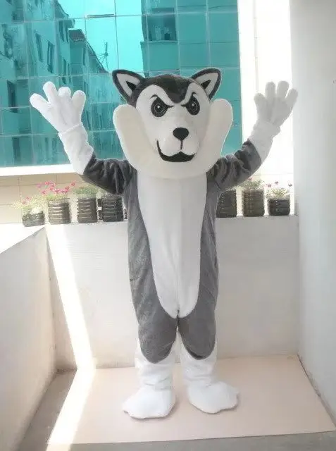 New Adult Best Sale Lovely Wolf Animal Cartoon Mascot Costume Christmas Fancy Dress Halloween Mascot Costume