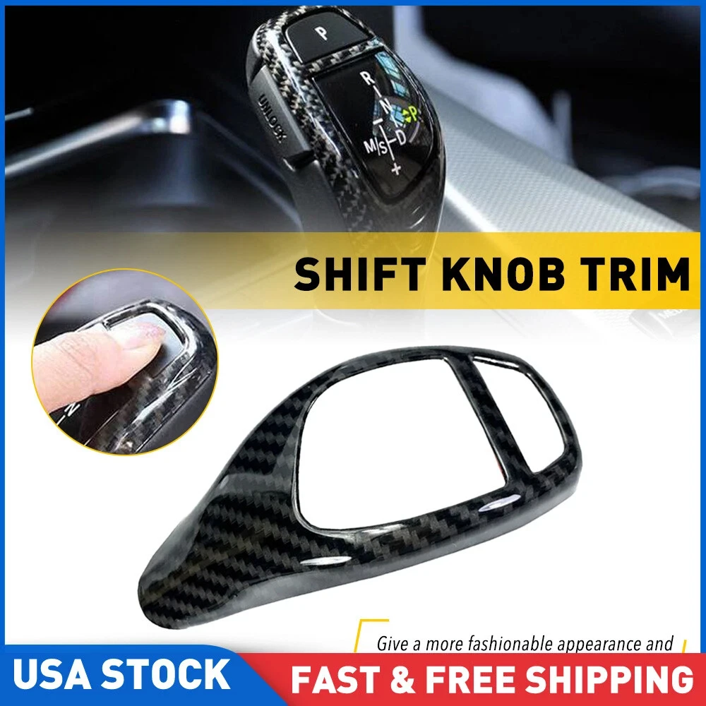 Car Carbon Fiber Texture Gear Shift Panel Frame Gear Knob Cover Head Trim for BMW F30 F10 F15 F07 F20 F21 F22 F32 Accessories