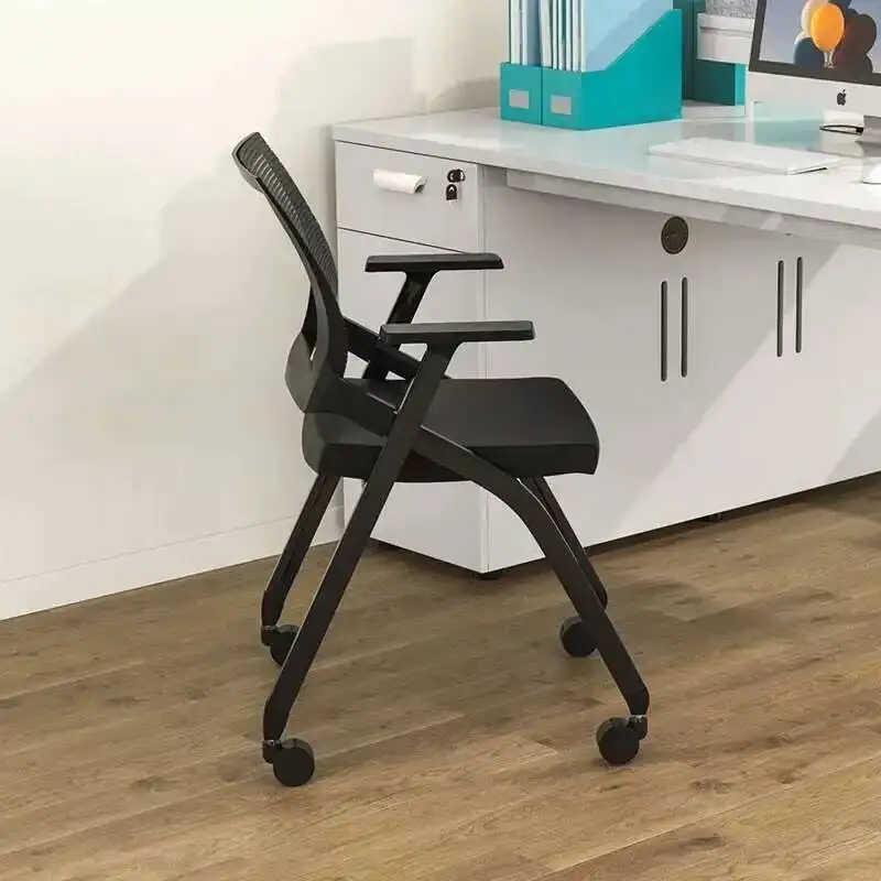 Folding Office Chair Computer Wheels Conference Home Training Dormitory Chair Comfortable Sitting Armchair Office Furniture