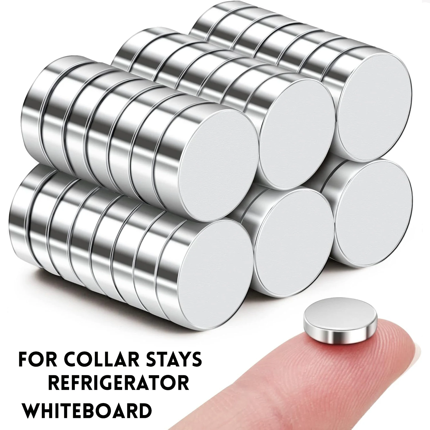 36pcs-small-magnetsround-for-collar-stays-cylinder-office-whiteboard-durable-little-miniature-tiny-mini-for-crafts