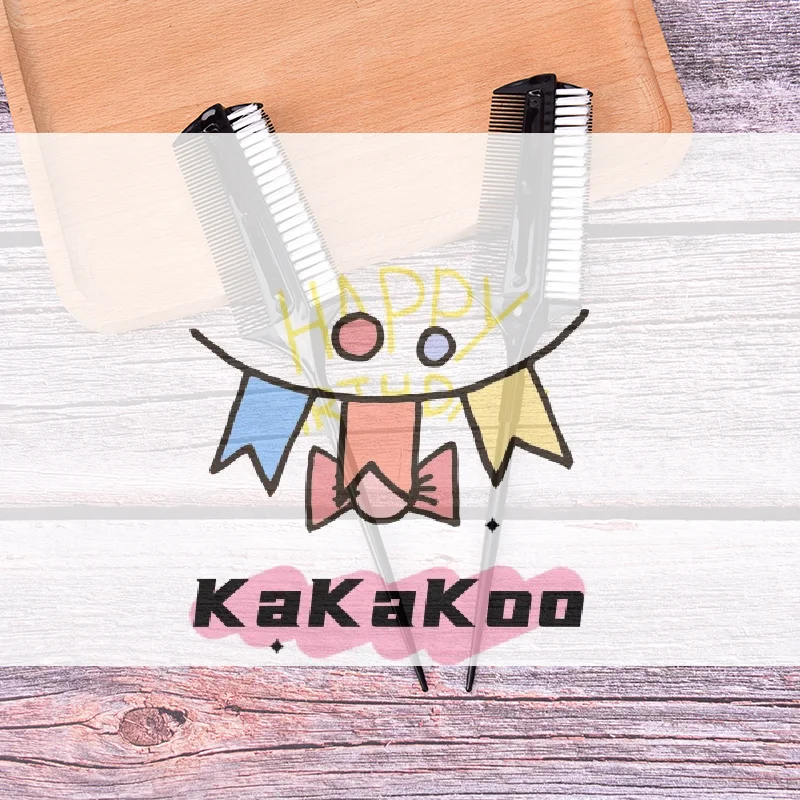 

Professional Hairdressing Double Side Dye Comb With Nylon Hair Drying Brush Tinting Combs Hair Color Brush Hair Styling Tools