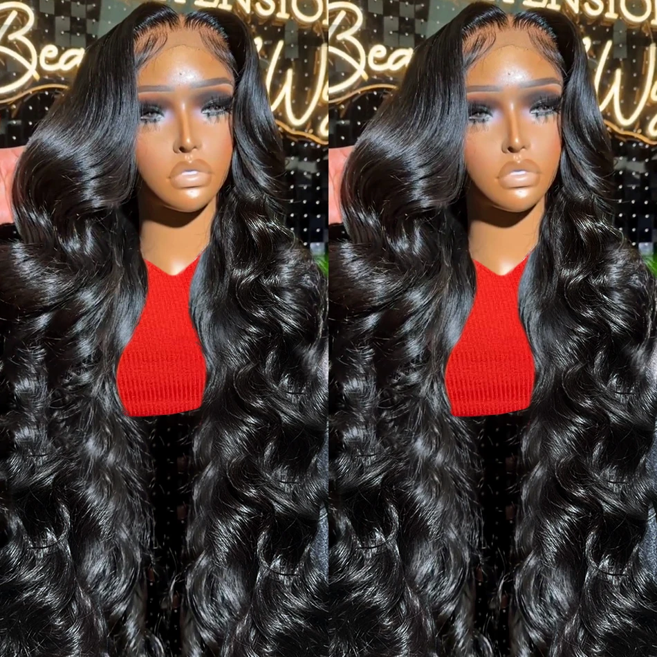 13x6 13x4 HD Transparent Lace Front Human Hair Wig Brazilian Body Wave Lace Frontal Wig Preplucked 360 Lace Front Wigs For Women