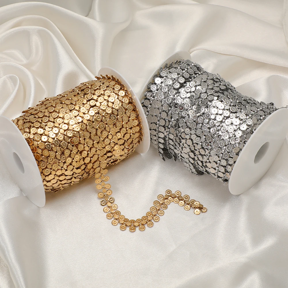 โซ่สแตนเลสลายดอกทานตะวันคู่ ยา - Hip Hop Chain Necklace บทวิจารณ์และราคา