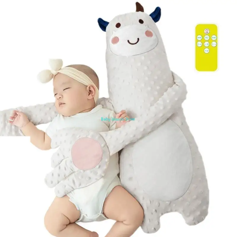 K92D وسادة مهدئة للوقاية من الدهشة لحديثي الولادة، لعبة دمية على شكل حيوان كرتوني جميل لحديثي الولادة من أجل نوم مريح #4