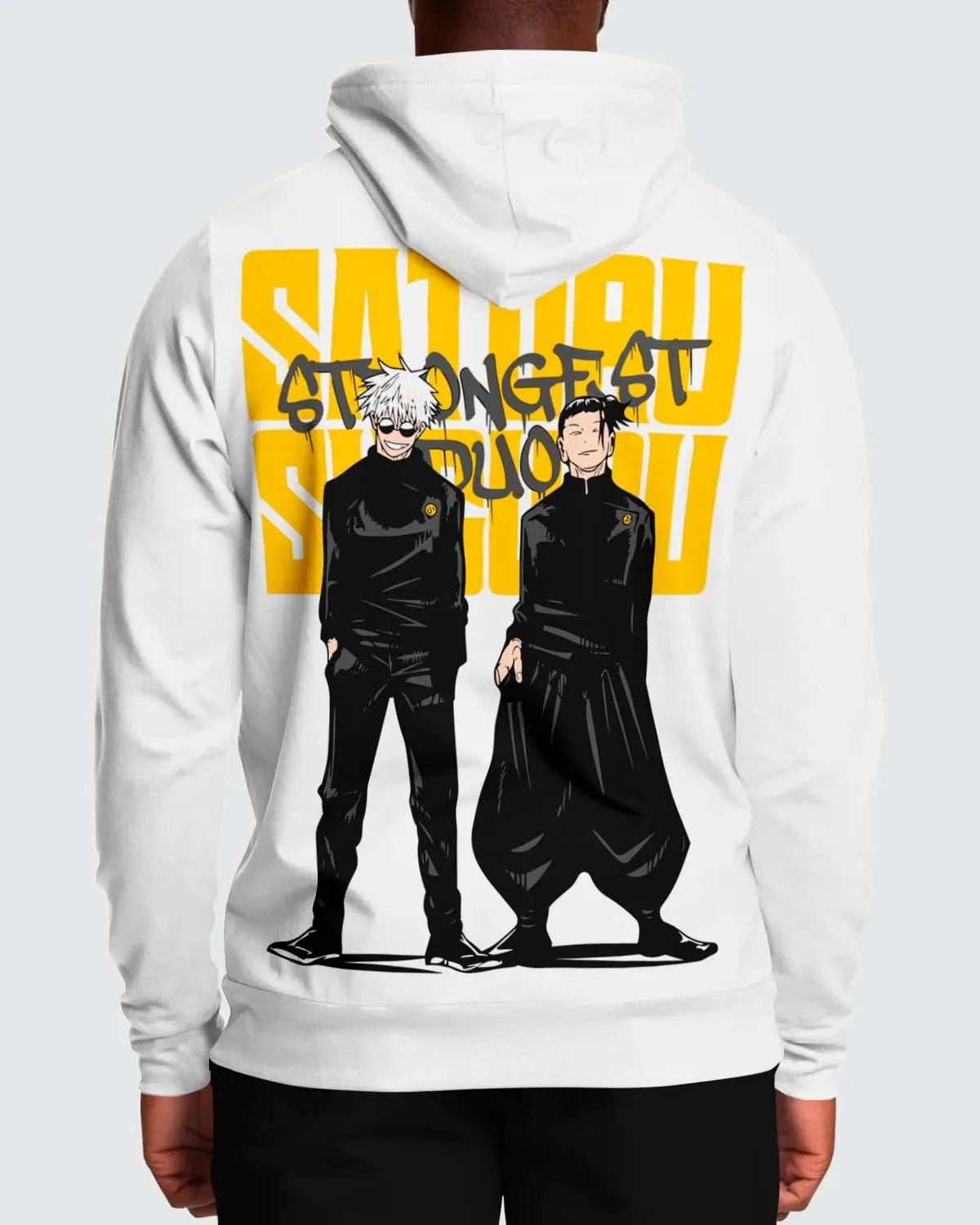 Spell Return To Battle Wujo Wu y Xia Youjie Sudadera con capucha estampada para hombre y mujer, tendencia de otoño e invierno, Top cálido holgado de talla grande