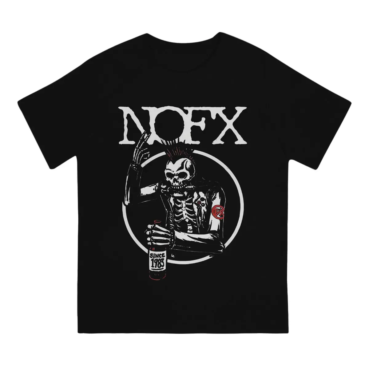 Drunk O Neck TShirt NOFX Cotton Band Pure Cotton Original T Shirt Men Clothes New Design Hot Sale