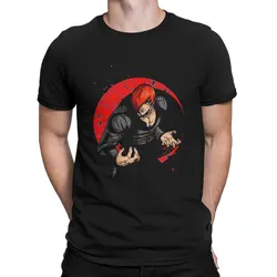 Iori Yagami Men's T Shirt The King of Fighters Game Casual Tee Shirt Short Sleeve Round Neck T-Shirt 100% Cotton Printed Tops