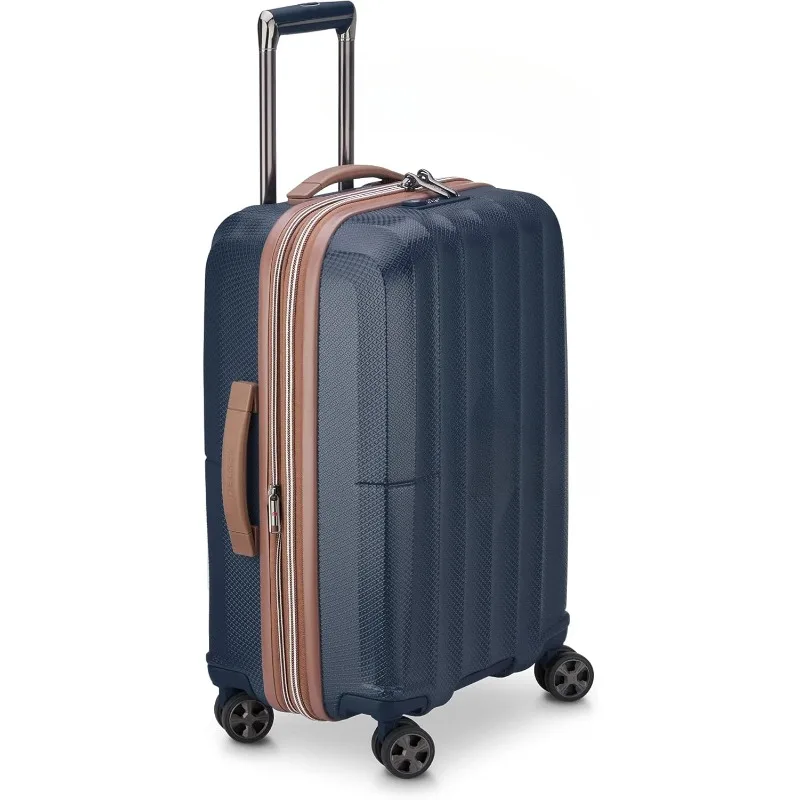 St. Tropez Hardside Expandable Luggage with Spinner Wheels, Navy, Carry-on 21 Inch