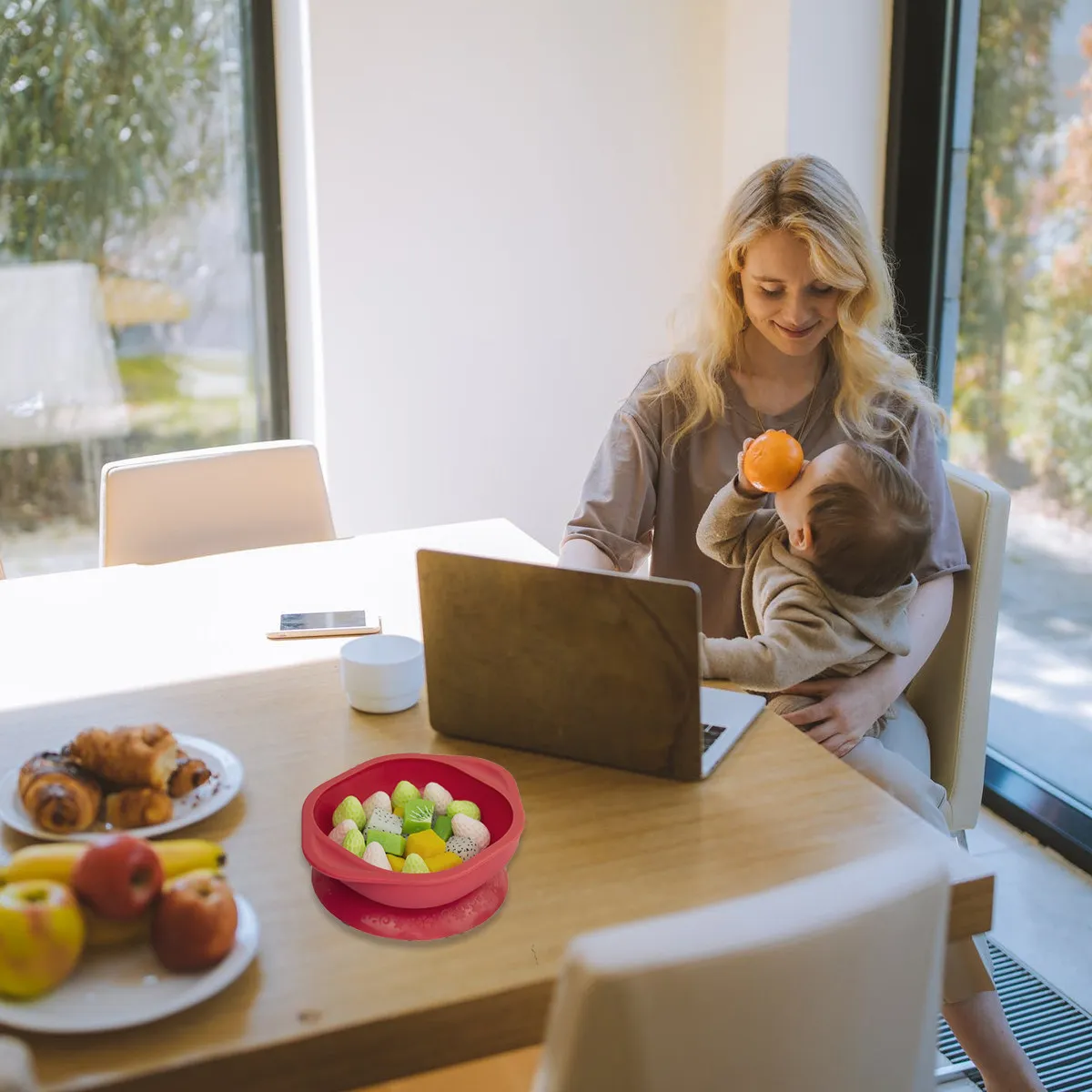 

1Pcs Safe Infants Suction Bowl Non-Breakable Smooth Touch Toddler Feeding Drop Resistance Practical Durable Kids Mealtime