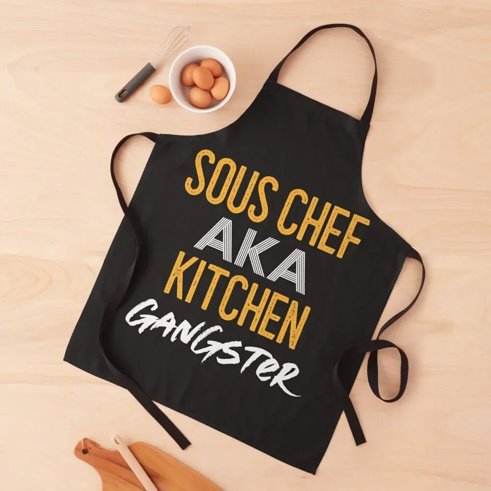 

Sous Chef Aka Kitchen Gangster Apron painters bib Apron